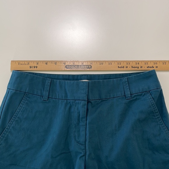 Loft 6” Teal Cotton Shorts Size 6 - Picture 2 of 10